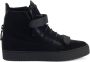 Giuseppe Zanotti Coby cotton high-top sneakers Black - Thumbnail 1