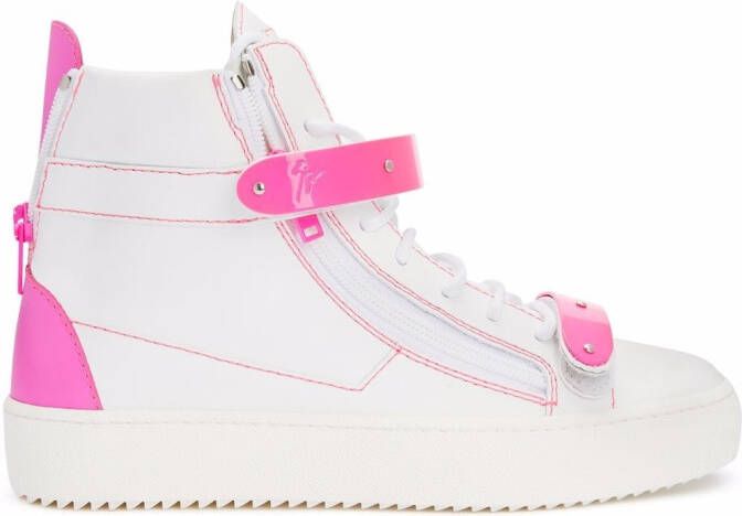 Giuseppe Zanotti Coby high-top leather sneakers White