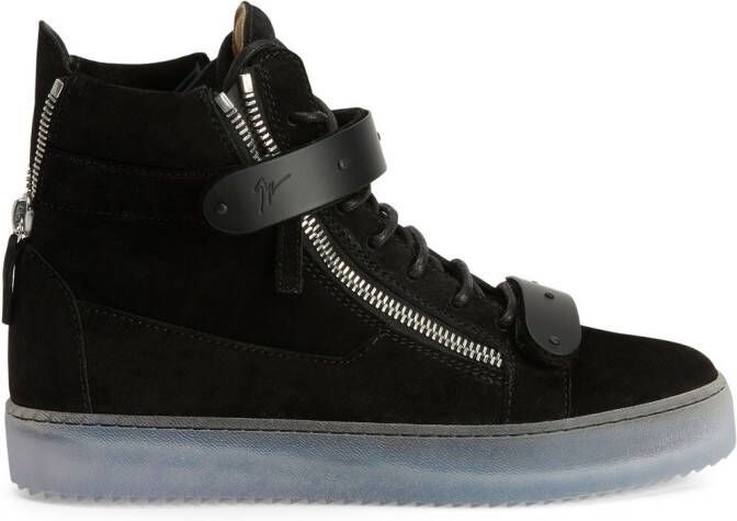 Giuseppe Zanotti Coby high-top suede trainer Black