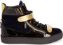 Giuseppe Zanotti Coby panelled leather sneakers Blue - Thumbnail 1