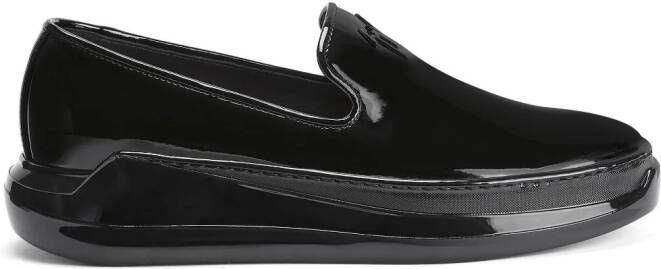Giuseppe Zanotti Conley patent-leather loafers Black