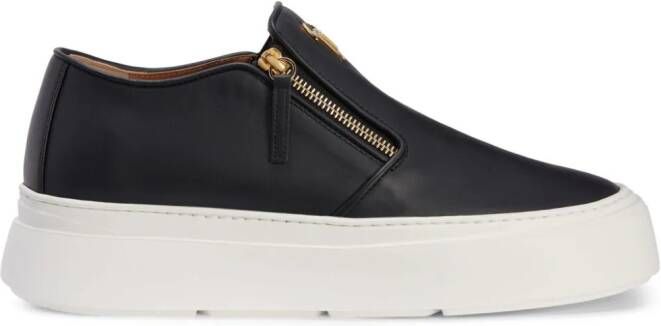 Giuseppe Zanotti Conley Zip leather sneakers Black
