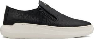 Giuseppe Zanotti Conley Zip logo slip-on sneakers Black