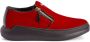 Giuseppe Zanotti Conley zipped velvet sneakers Red - Thumbnail 1