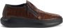 Giuseppe Zanotti crocodile-effect leather slip-on sneakers Brown - Thumbnail 1