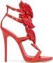 Giuseppe Zanotti Cruel panel-detail heeled sandals Red - Thumbnail 1