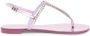 Giuseppe Zanotti crystal-embellished flat sandals Pink - Thumbnail 1
