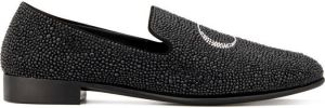 Giuseppe Zanotti crystal-embellished loafers Black