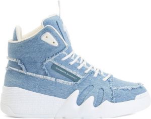 Giuseppe Zanotti denim high-top sneakers Blue
