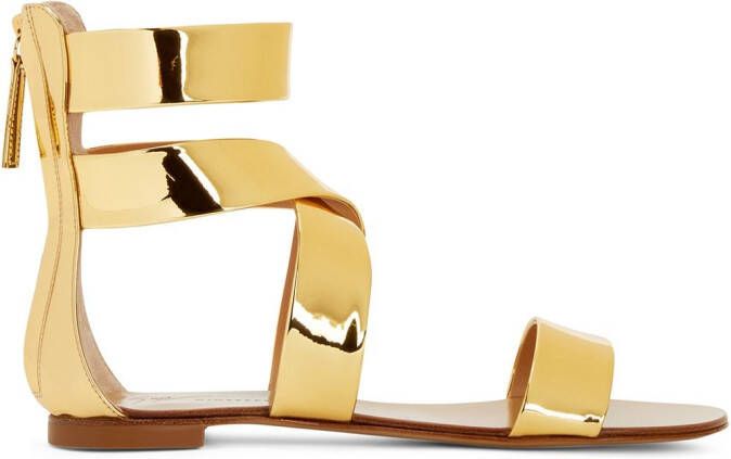 Giuseppe Zanotti Dory flat sandals Gold