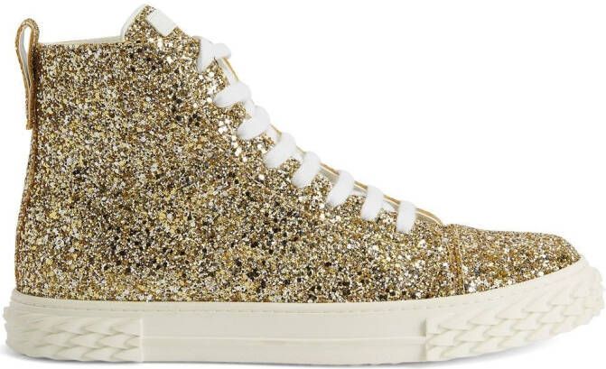 Giuseppe Zanotti Eco-Blabber high-top sneakers Gold