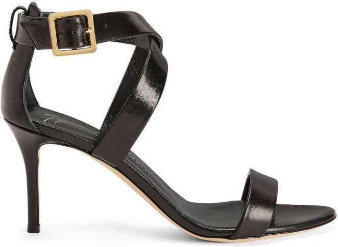 Giuseppe Zanotti Ellie 80mm leather sandals Black
