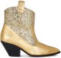Giuseppe Zanotti Elna glittery cowboy boots Gold - Thumbnail 1