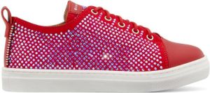 Giuseppe Zanotti embellished low top sneakers Red
