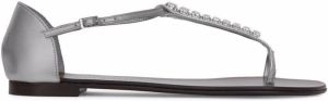 Giuseppe Zanotti embellished-thong sandals Grey