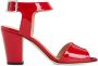 Giuseppe Zanotti Emmanuelle 80mm leather sandals Red - Thumbnail 1