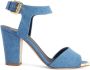 Giuseppe Zanotti Emmanuelle denim 80mm sandals Blue - Thumbnail 1