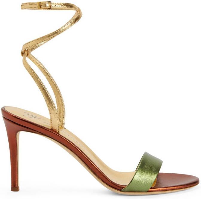 Giuseppe Zanotti Erwan metallic sandals Green