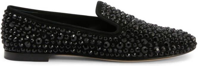 Giuseppe Zanotti Evangelie studded loafers Black