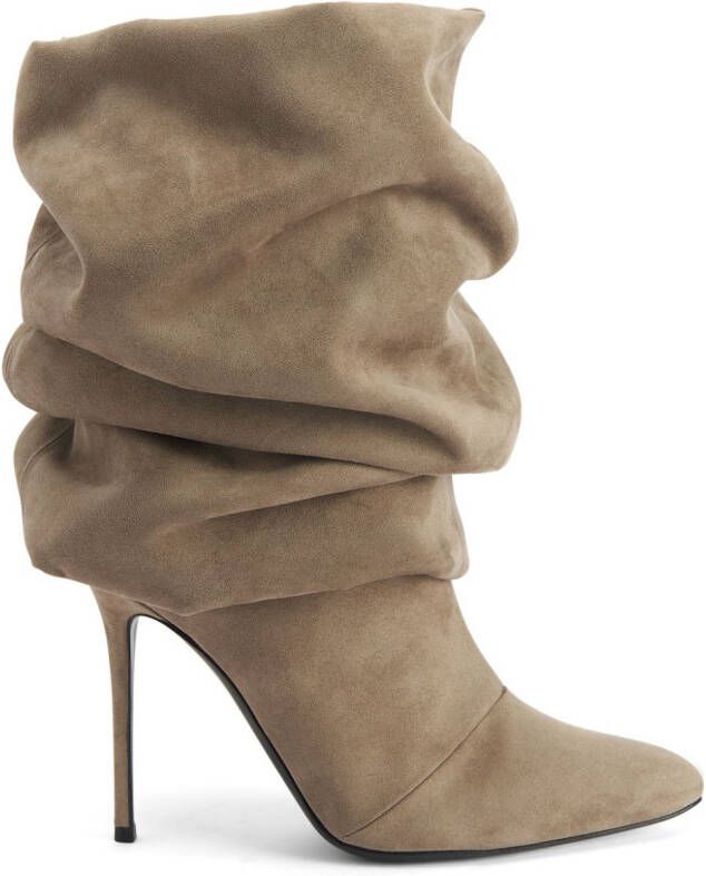 Giuseppe Zanotti Evrin leather boots Neutrals