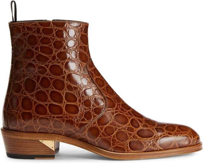Giuseppe Zanotti Fabyen leather boots Brown