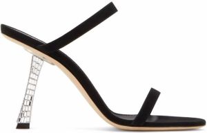 Giuseppe Zanotti Farrah crystal-heel sandals Black