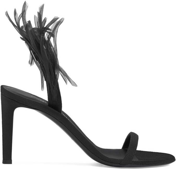 Giuseppe Zanotti Fenice 105 mm sandals Black