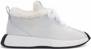 Giuseppe Zanotti Ferox shearling-lined leather sneakers White