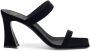 Giuseppe Zanotti Flaminia 85 mm velvet sandals Black - Thumbnail 1