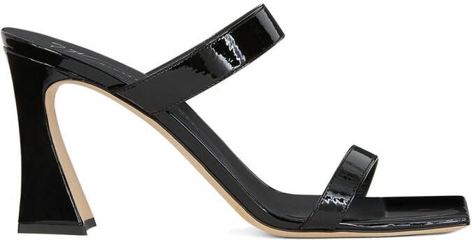Giuseppe Zanotti Flaminia patent leather sandals Black