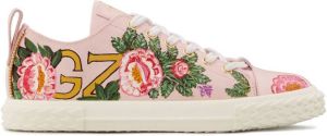 Giuseppe Zanotti floral low-top sneakers Pink