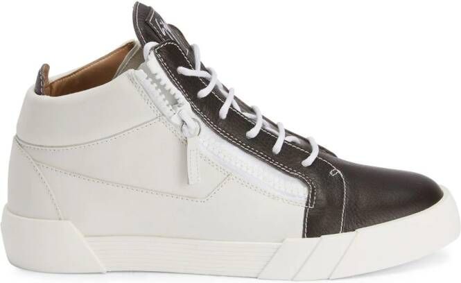Giuseppe Zanotti Frankie colour-block leather sneakers White