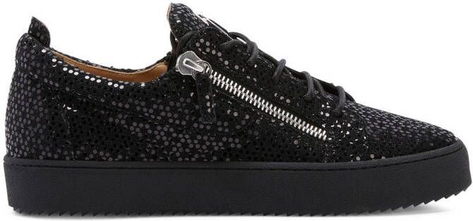 Giuseppe Zanotti Frankie glitter-detail sneakers Black