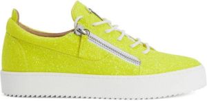 Giuseppe Zanotti Frankie glitter low-top sneakers Yellow