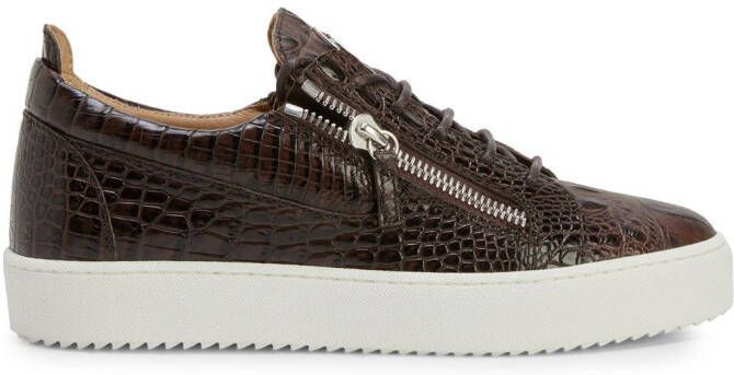 Giuseppe Zanotti Frankie lace-up sneakers Brown