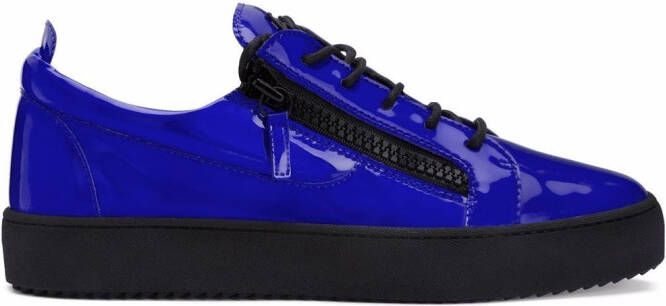 Giuseppe Zanotti Frankie leather sneakers Blue