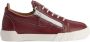 Giuseppe Zanotti Frankie low-top leather sneakers Brown - Thumbnail 1