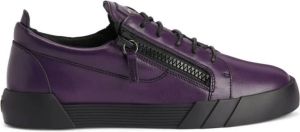 Giuseppe Zanotti Frankie low-top leather sneakers Purple