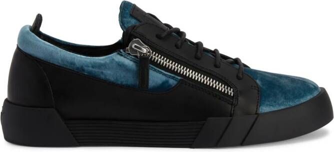 Giuseppe Zanotti Frankie panelled leather sneakers Black