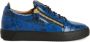 Giuseppe Zanotti Frankie snakeskin low-top sneakers Blue - Thumbnail 1