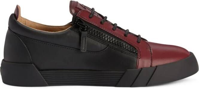 Giuseppe Zanotti Frankie two-tone leather sneakers Black