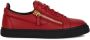 Giuseppe Zanotti Frankie zip-detail sneakers Red - Thumbnail 1