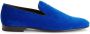 Giuseppe Zanotti G-Flash motif-embroidered suede loafers Blue - Thumbnail 1