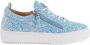 Giuseppe Zanotti Gail glitter low-top sneakers Blue - Thumbnail 1