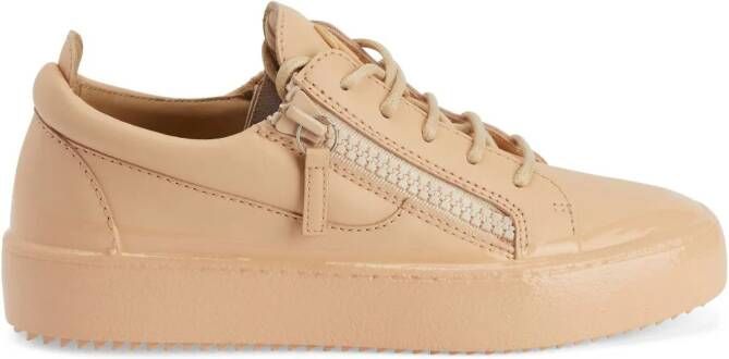 Giuseppe Zanotti Gail Match low-top leather sneakers Neutrals