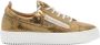Giuseppe Zanotti Gail snakeskin-effect sneakers Gold - Thumbnail 1