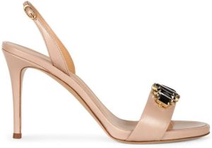 Giuseppe Zanotti gemstone embellished stiletto sandals Pink