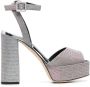 Giuseppe Zanotti glitter-detail heeled 125mm sandals Silver - Thumbnail 1
