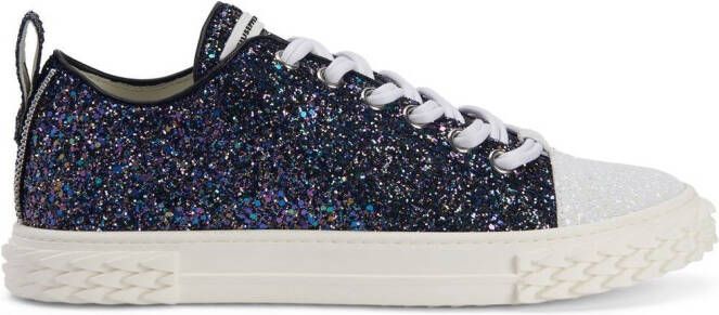 Giuseppe Zanotti glitter low-top sneakers Black