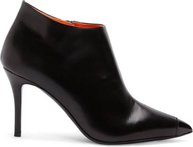 Giuseppe Zanotti Greek 105mm leather pointed-toe boots Black